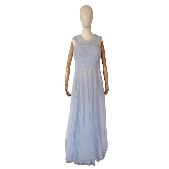 Jenny Yoo Dresses & Skirts - Jenny Yoo Strapless Dress Tulle Mock Neck Light Blue Size 16 New